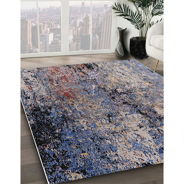 17 Stories Blue/Black Rug Wayfair